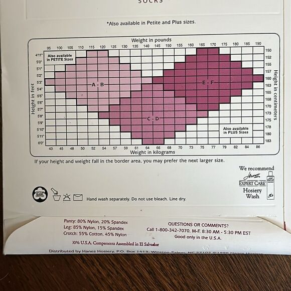 Vintage 1996 Hanes Silk Reflections control top sandalfoot pantyhose - Picture 5 of 5